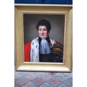 Portrait Of A High Magistrate From The Empire Period Early 19th