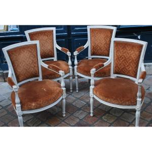 Suite Of 4 Directoire Period Armchairs  