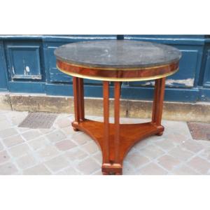 Elegant Pedestal Table From Empire XIX Period