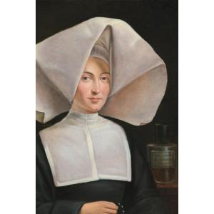 Beautiful Portrait Of A Nun From The Daughters Of Charity, XIX School 