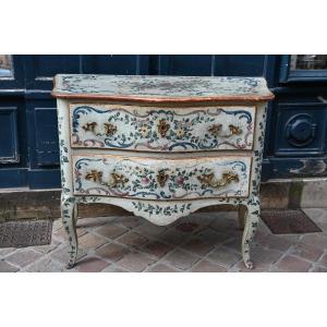 Commode Peinte Italie XVIII  Gênes