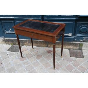 Small Louis XVI Period Mahogany Desk Late 18th Century