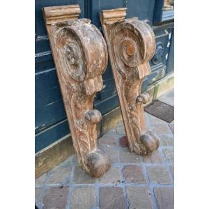 Pair Of Large Console Tables, Oak, Louis XIV Period