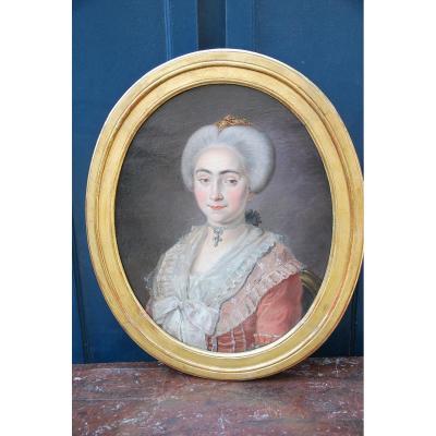 Portrait D époque Louis XVI , Jeune Provencale