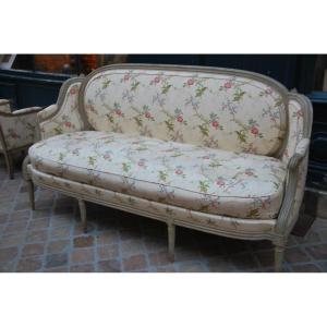 Louis XVI Period Sofa Attributed To Pluvinet