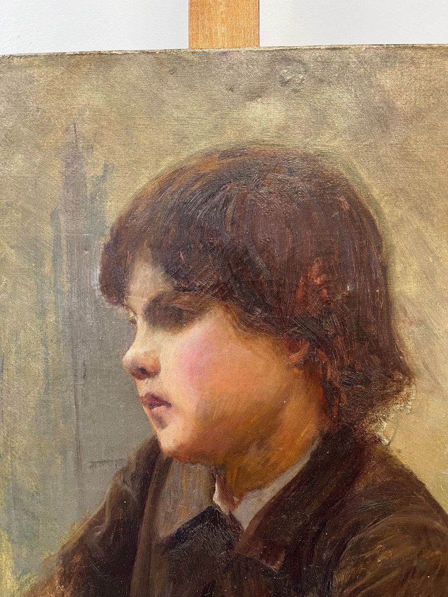 Oil On Canvas - Child Portrait-photo-1