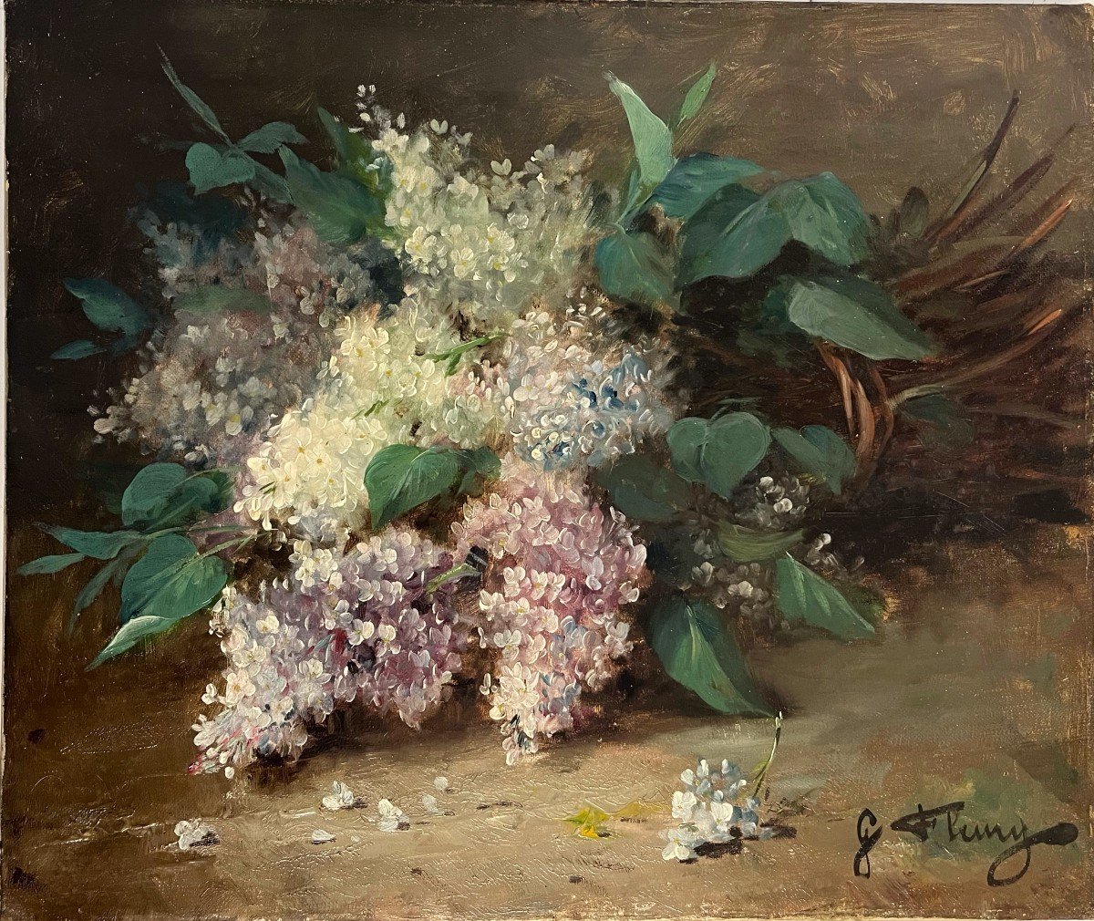 Lilac Bouquet - Oil On Canvas