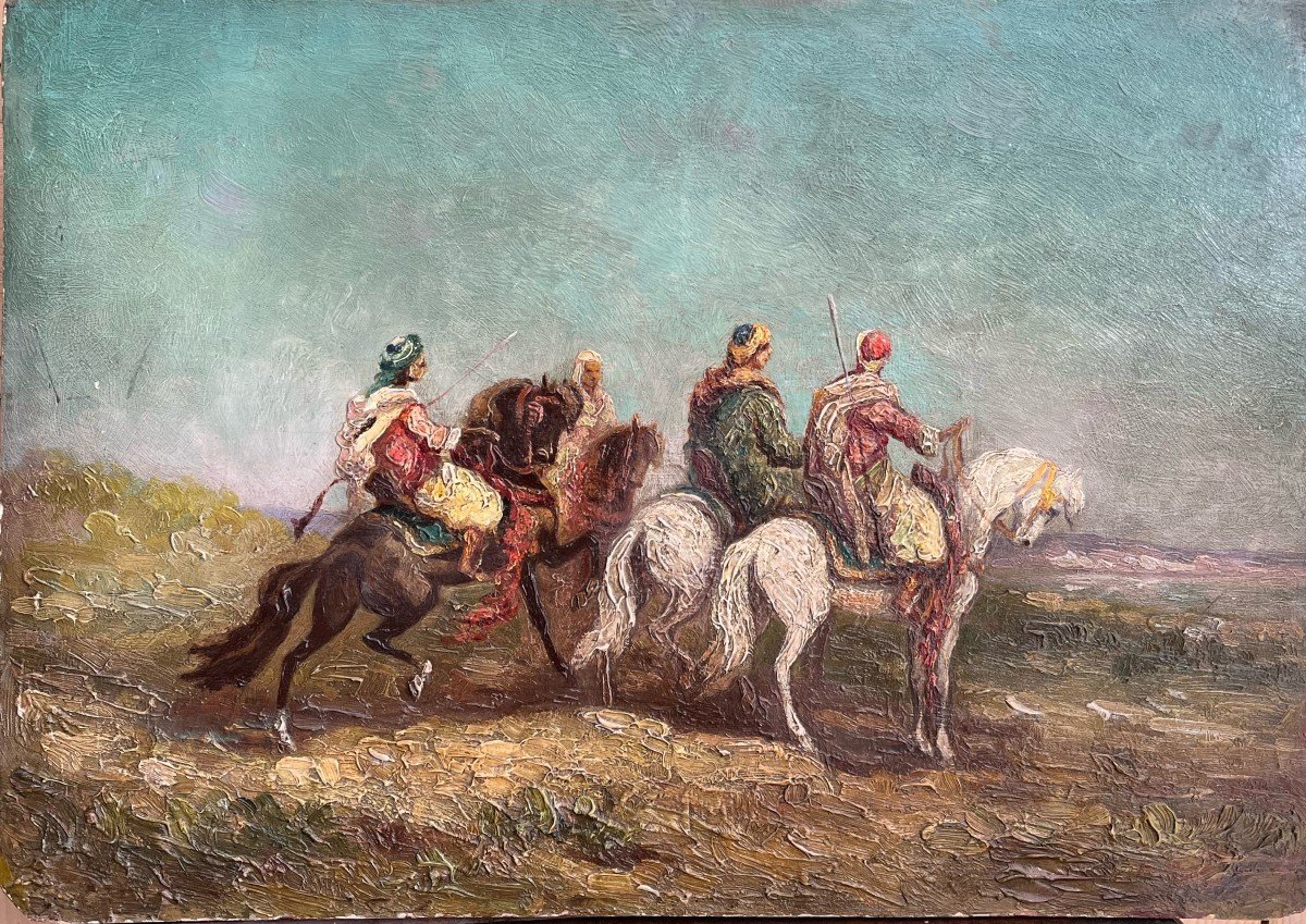 Arab Horsemen - Orientalist Style