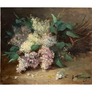 Lilac Bouquet - Oil On Canvas