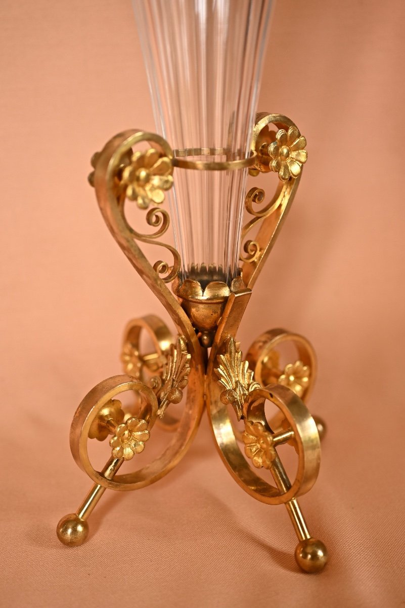 Vase Cornet En Cristal-photo-2