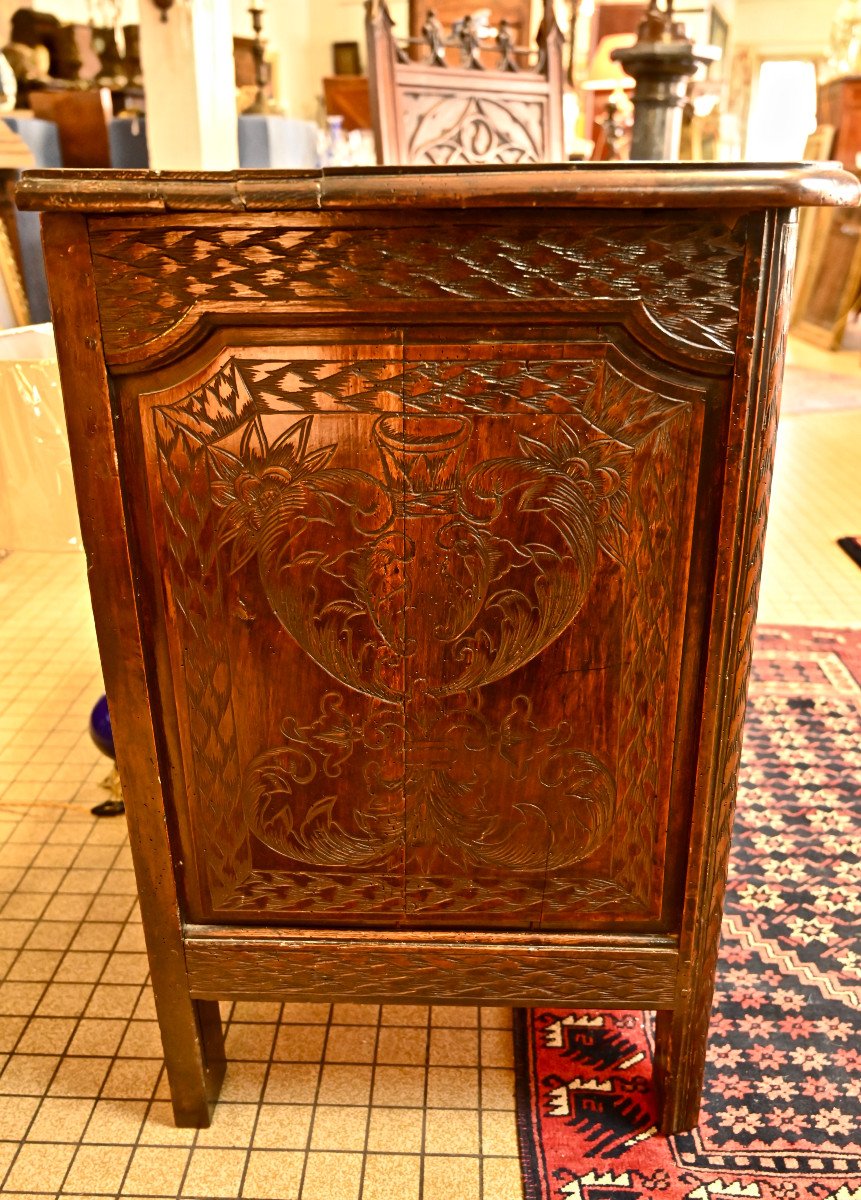 Carved Parisian Chest Of Drawers By Jb Fromageau -photo-1