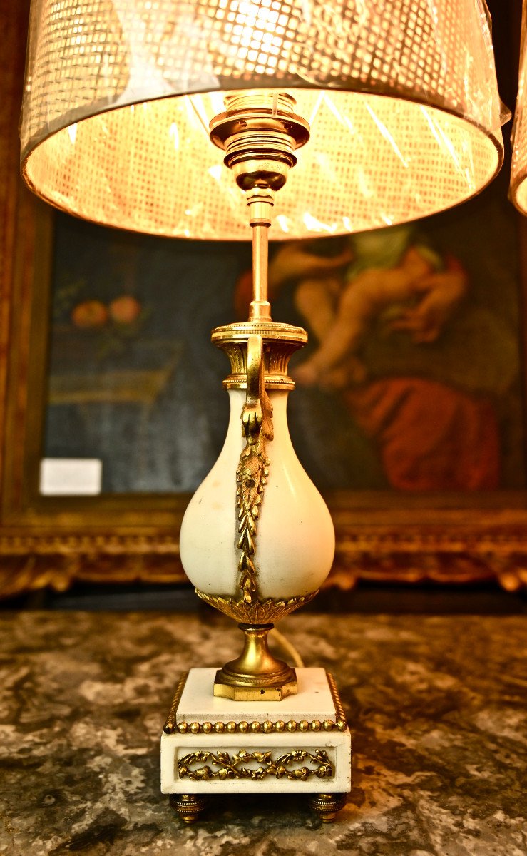 Pair Of Louis XVI Style Cassolettes Mounted As A Lamp-photo-4