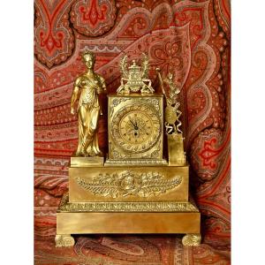 Gilt Bronze Restoration Clock