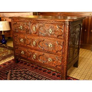 Carved Parisian Chest Of Drawers By Jb Fromageau 