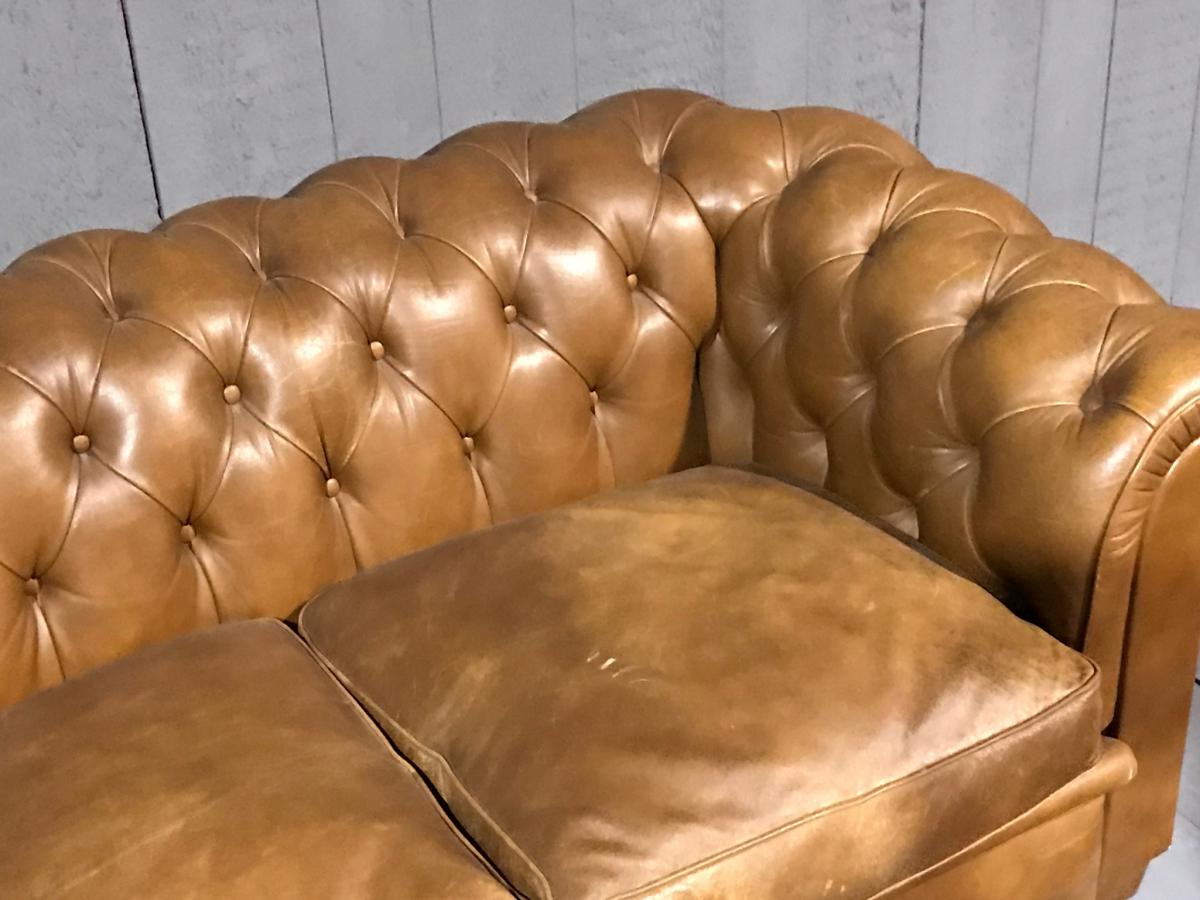 Leather Sofa Chesterfield 20 Eme Century-photo-4