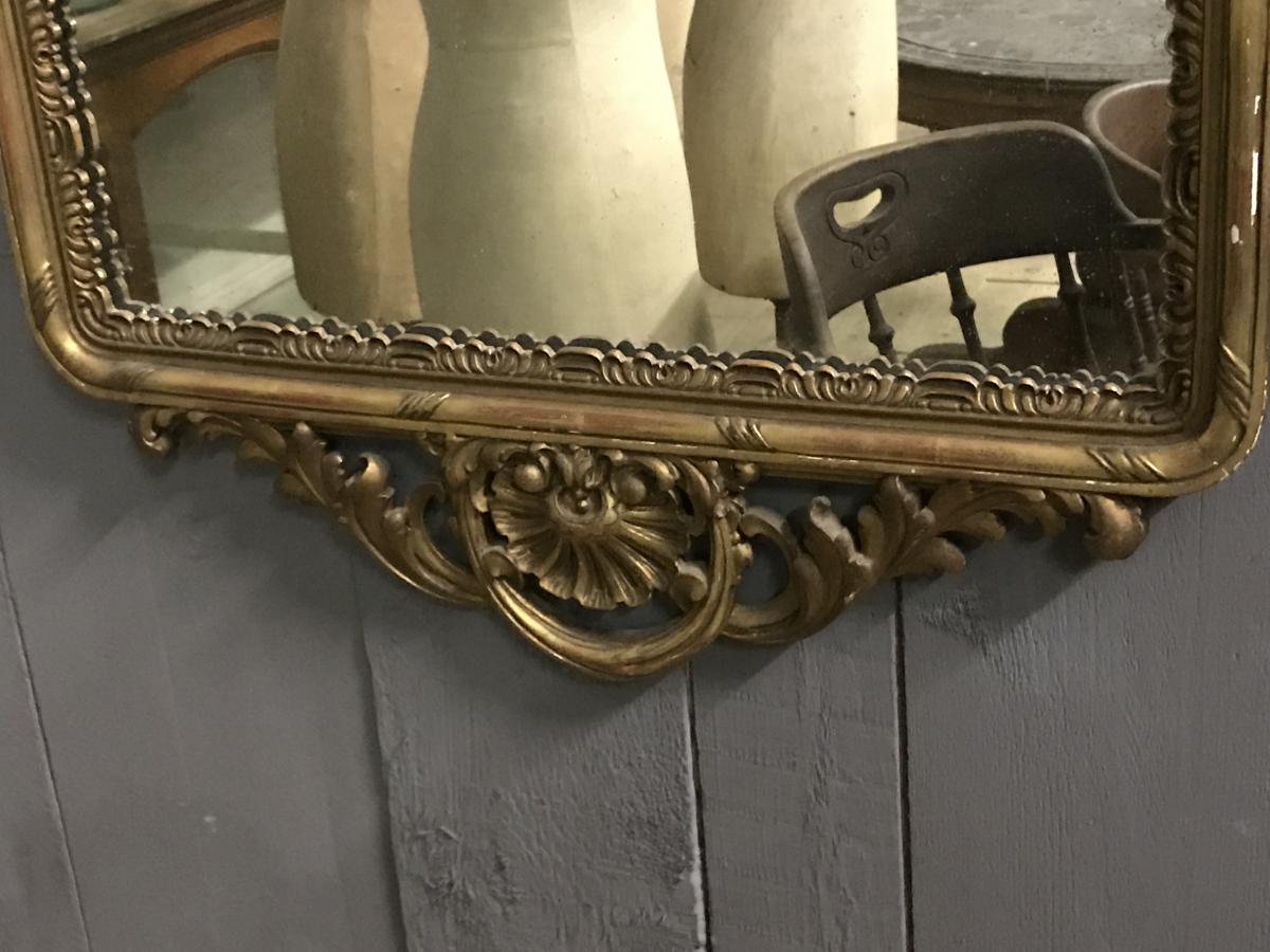 Mirror Wood Gilded 19 Eme Siecle-photo-2