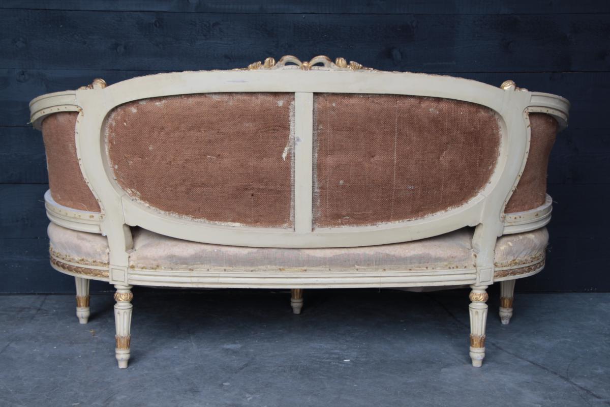 Louis XVI Style Trash Can Sofa Napoleon III-photo-1