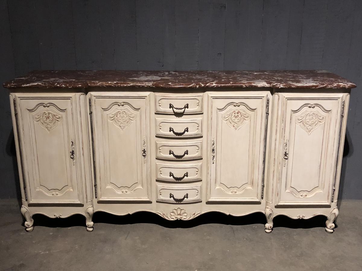 Louis XV Style Buffet Marble Top