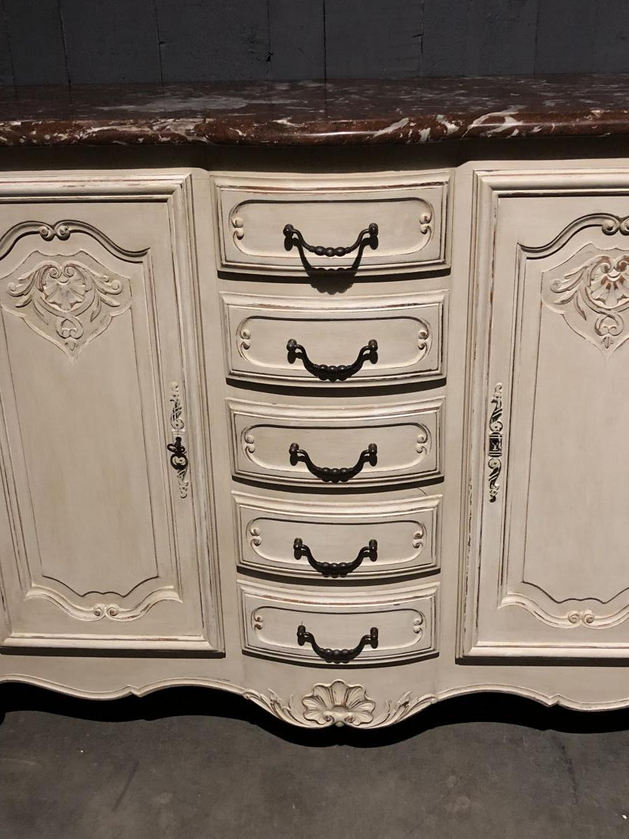 Louis XV Style Buffet Marble Top-photo-2