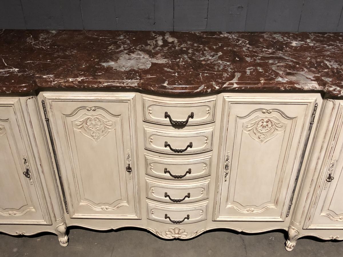 Louis XV Style Buffet Marble Top-photo-3