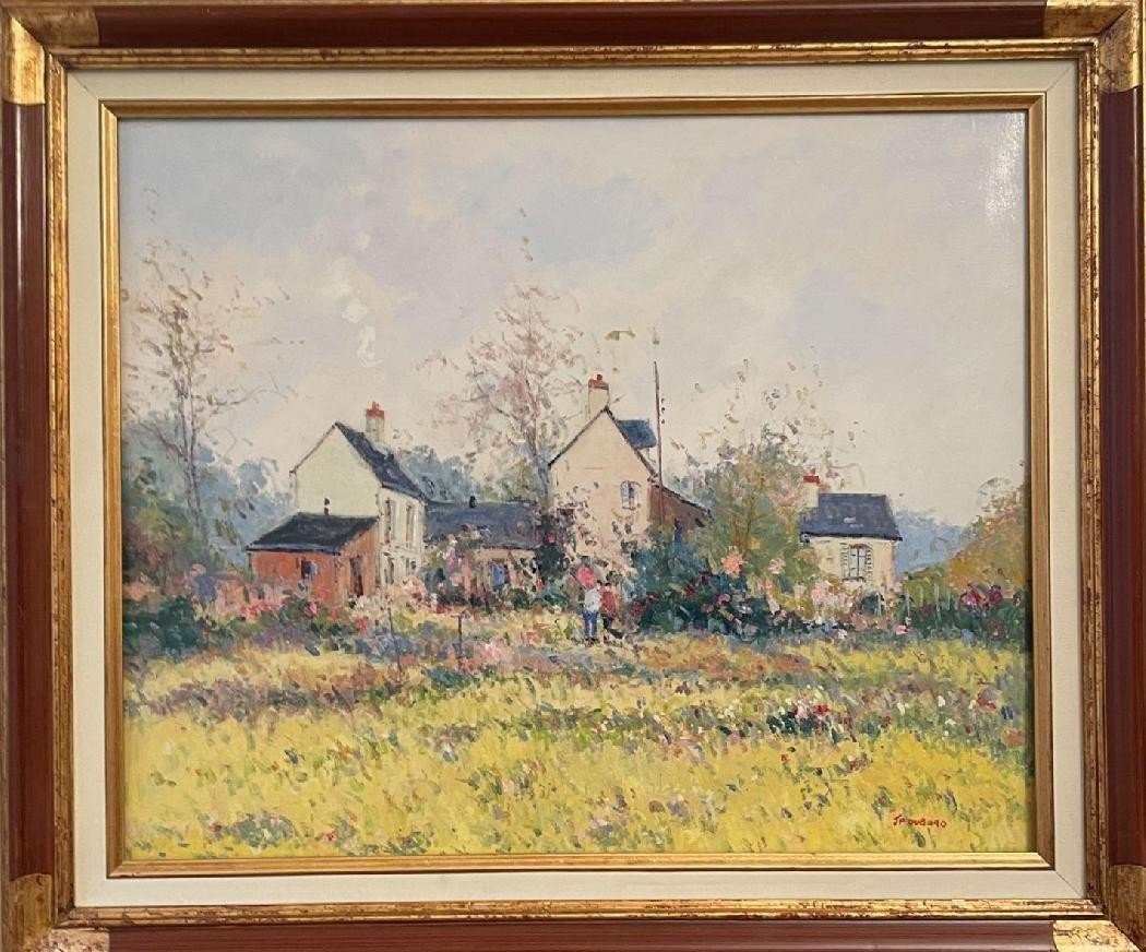 Jean Pierre Dubord (1949+) Paysage de Normandie, Caux. HST. 60x51 cm. 