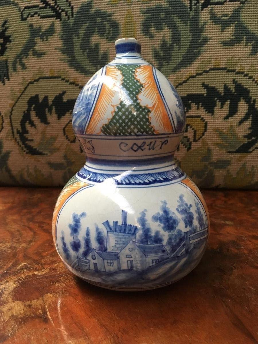 Small Earthenware Vase Dated 1714-photo-8