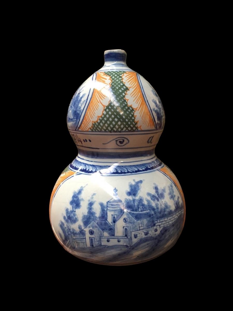 Small Earthenware Vase Dated 1714