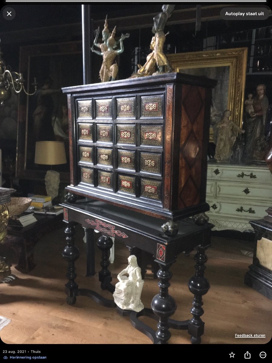 Cabinet With Eight Drawers 18th Century