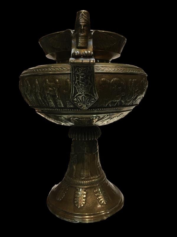 Pair Of Bronze Cups Back From Egypt-photo-3