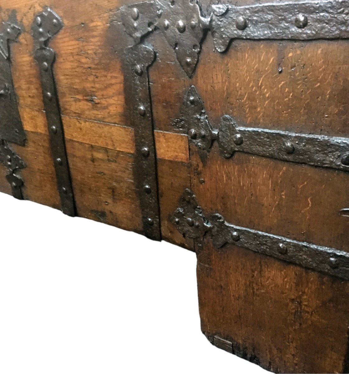 Large Gothic Oak Chest From Around 1530 Width 177 Cm-photo-3