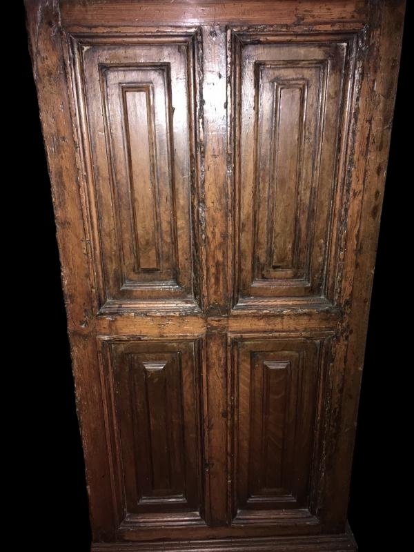 Small Pine Wood Wardrobe Around 1700 -photo-4