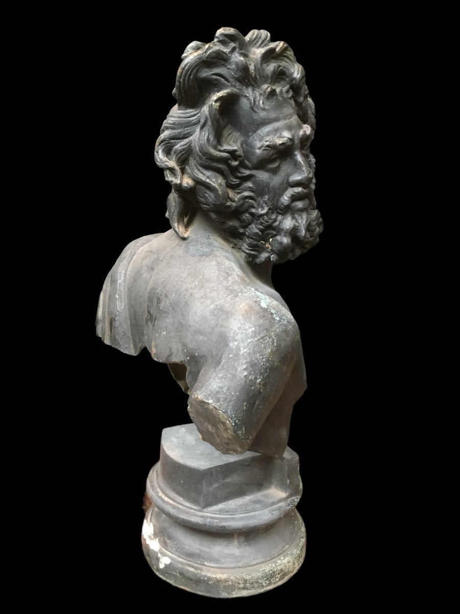 Bronze Bust Of A Centaur 19th Century Height: 67 Cm-photo-6