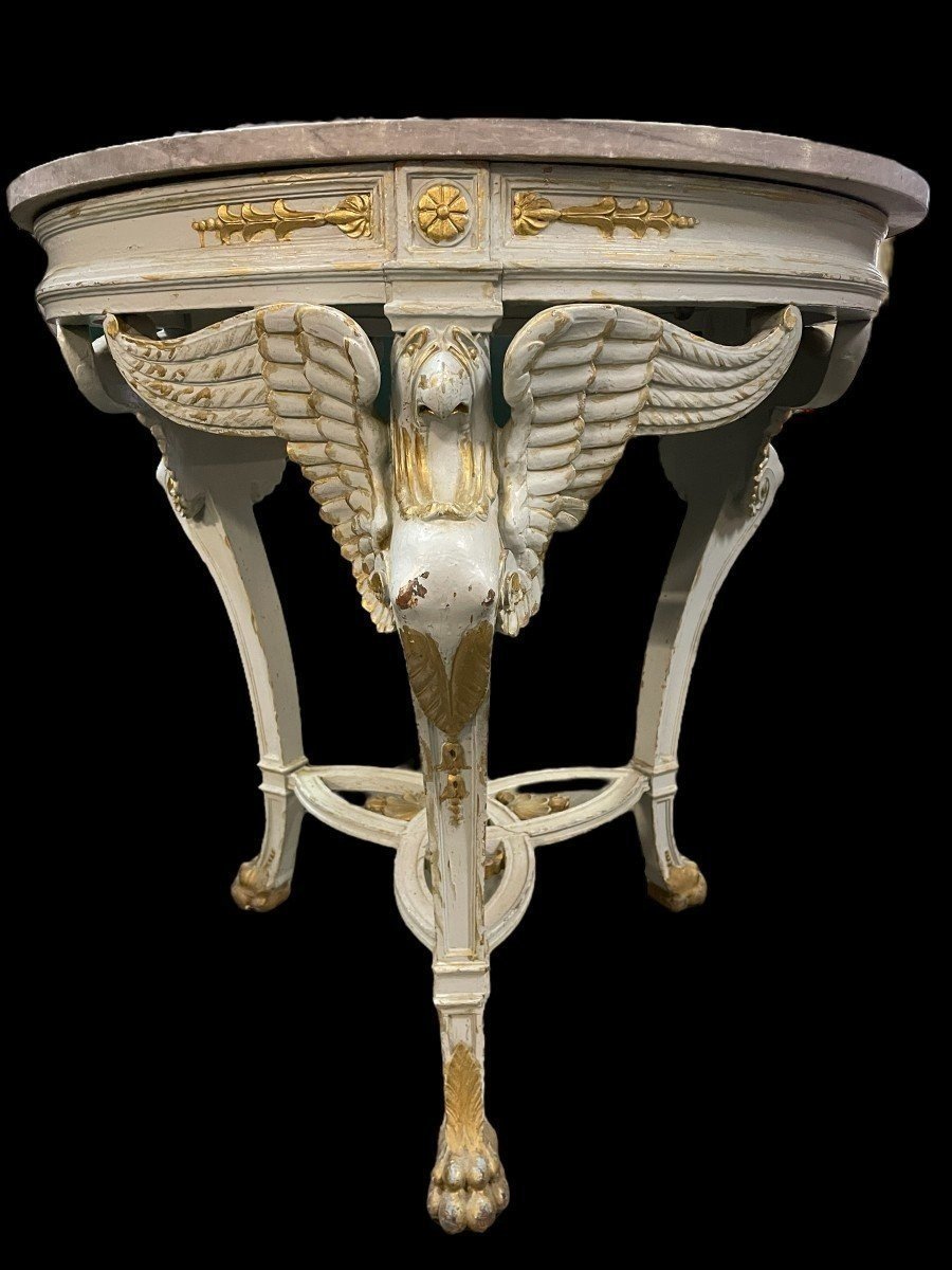 19th Century Empire Style Center Table.-photo-4