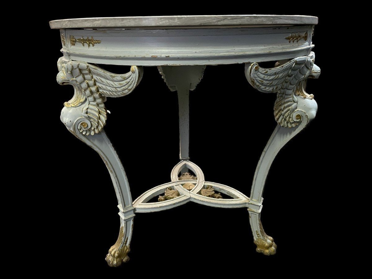 19th Century Empire Style Center Table.-photo-1