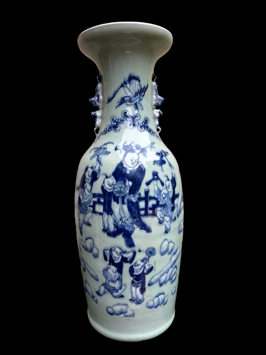 3  Porcelain Vases Asia Circa 1900-photo-3