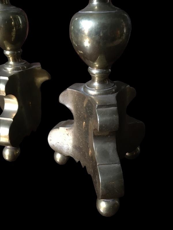 A Pair Of Bronze Candlesticks Circa 1700 -photo-4