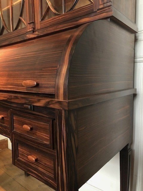 Rare Art Deco Furniture In Macassar Ebony.-photo-5