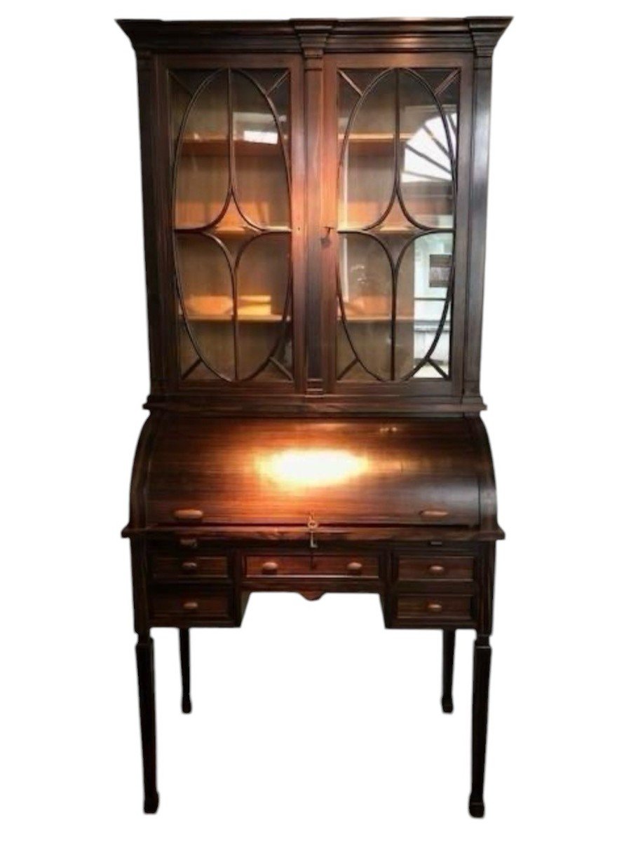 Rare Art Deco Furniture In Macassar Ebony.-photo-8