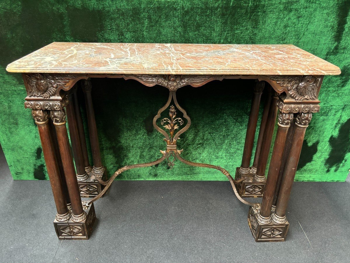 19th Century Decorative Walnut Console / Wall Table.