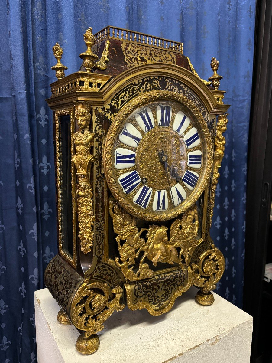 Boulle Marquetry Cartel, Regency Period, 18th Century.-photo-4