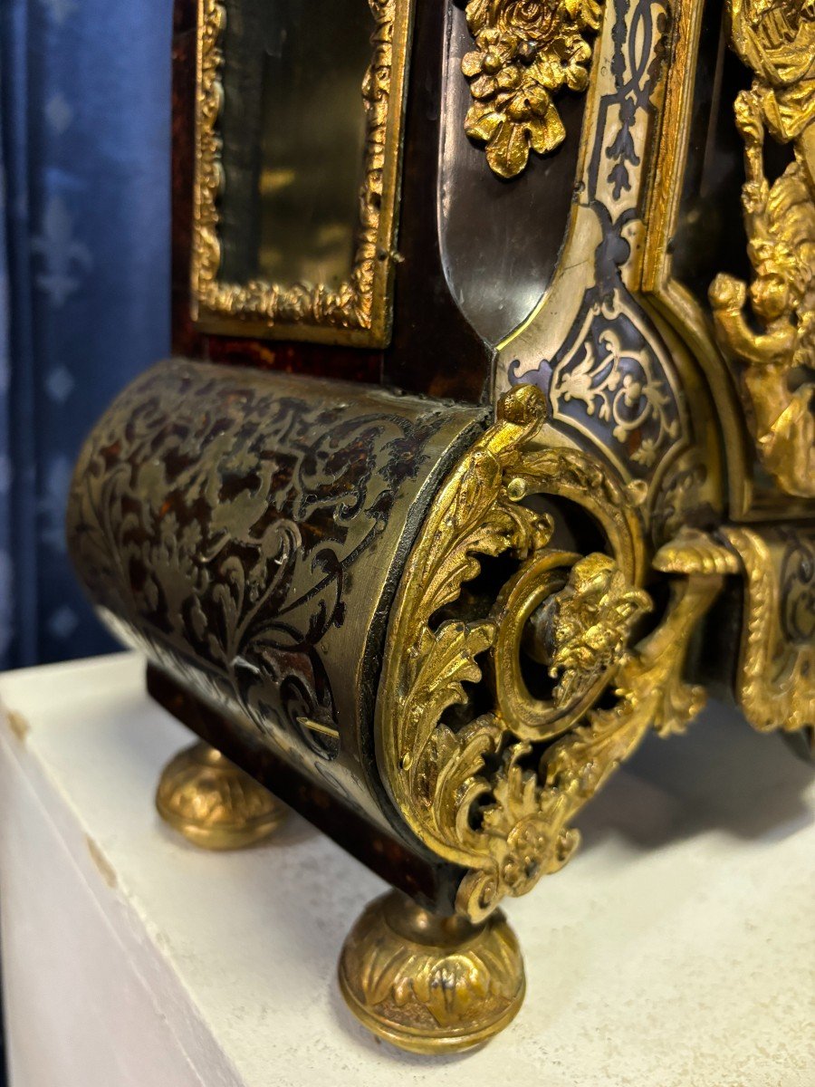 Boulle Marquetry Cartel, Regency Period, 18th Century.-photo-5