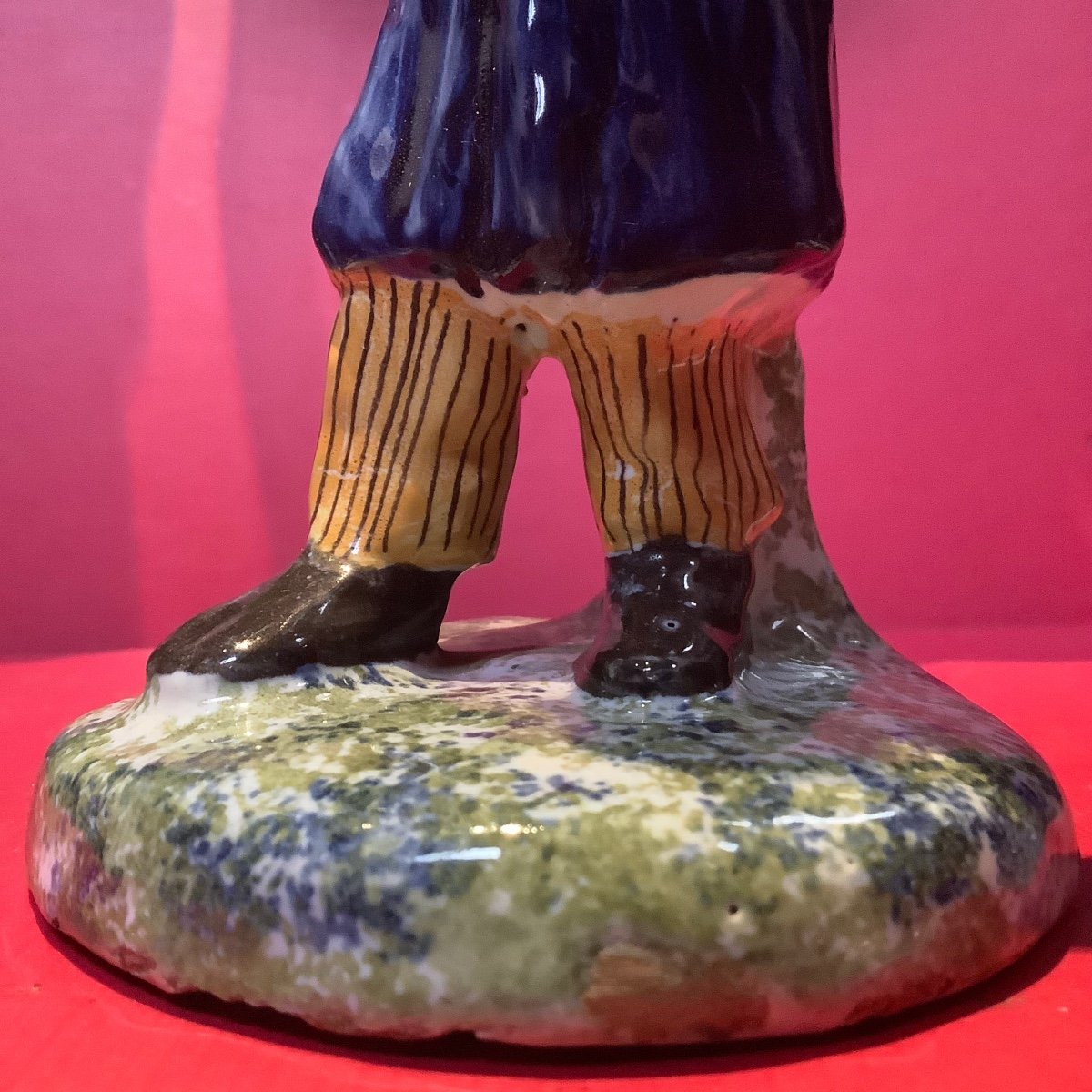 Jules Verne, Colored Earthenware Height: 18 Cm -photo-5