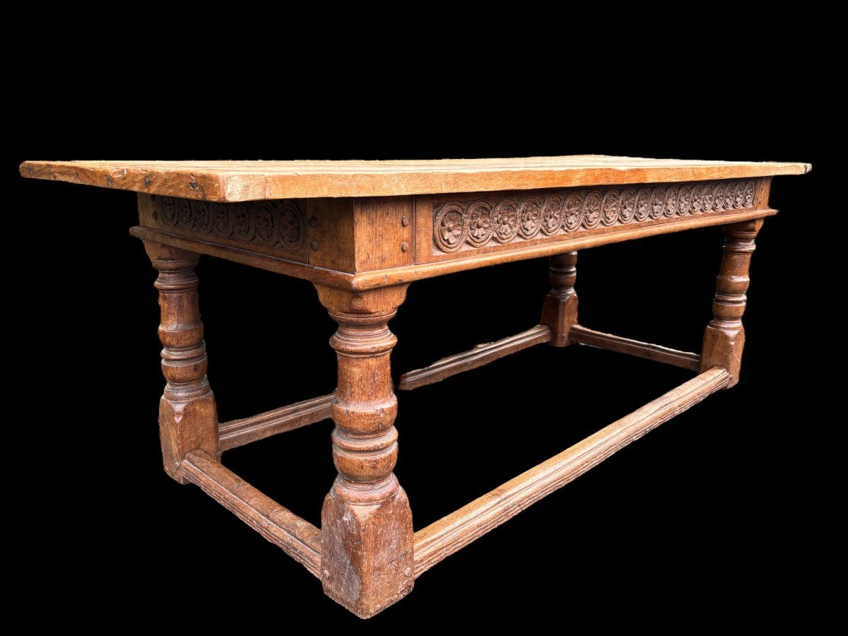 Large 18th Century English Oak Table.-photo-2