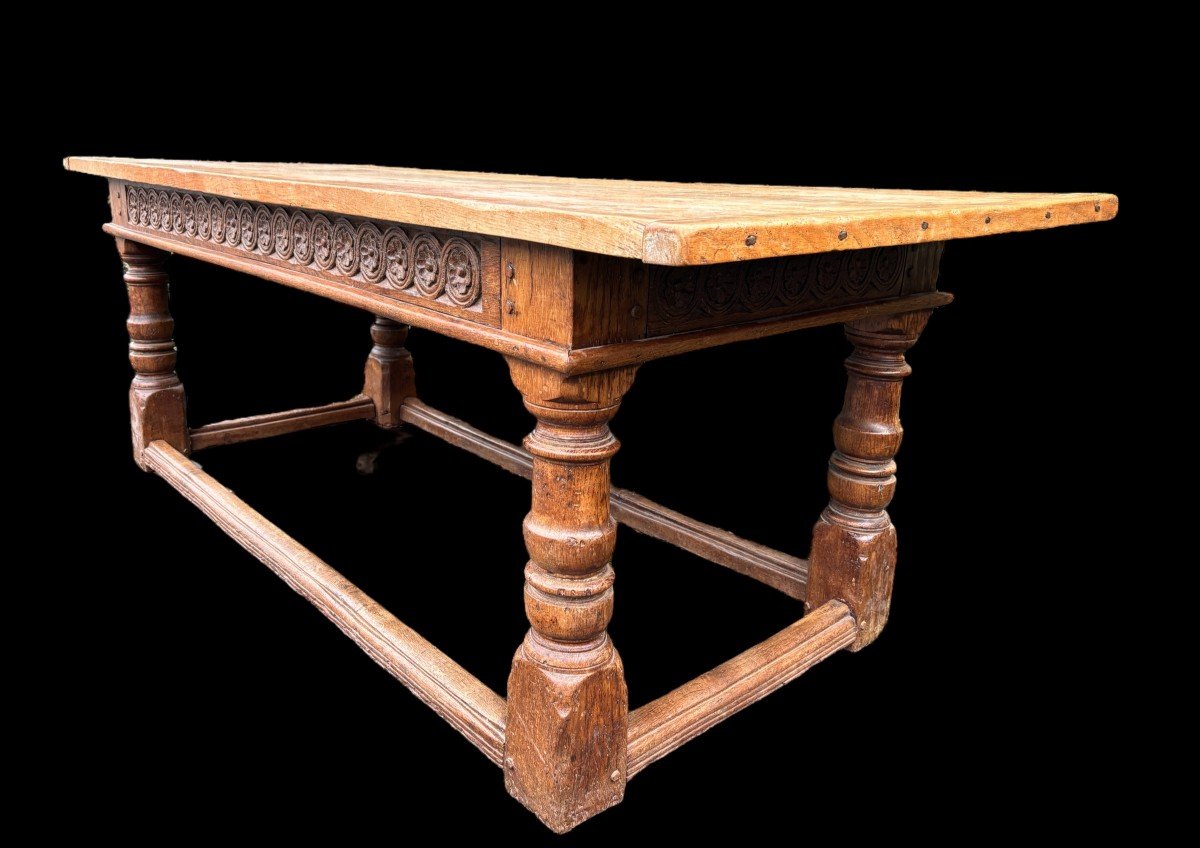 Large 18th Century English Oak Table.-photo-3