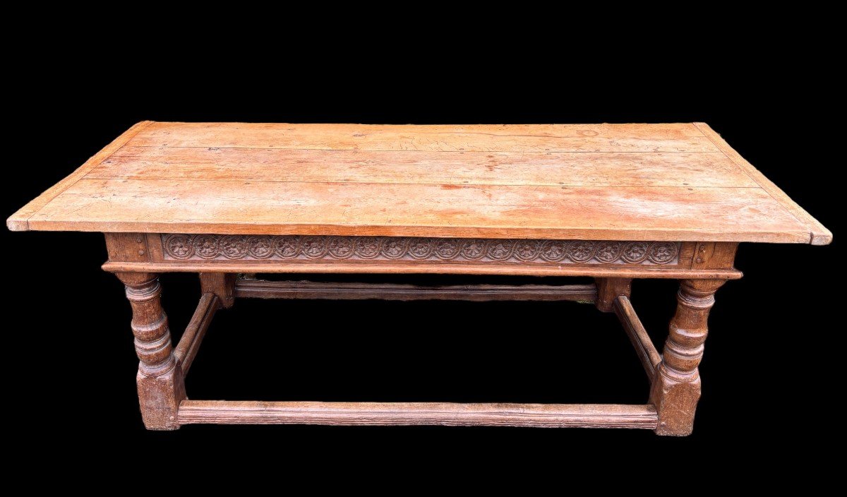 Large 18th Century English Oak Table.-photo-4