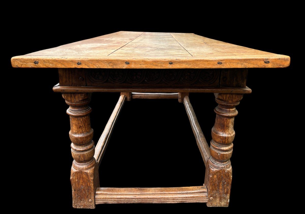 Large 18th Century English Oak Table.-photo-1