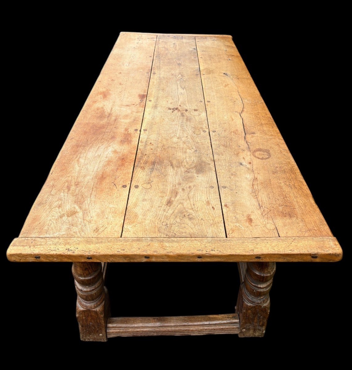 Large 18th Century English Oak Table.-photo-2