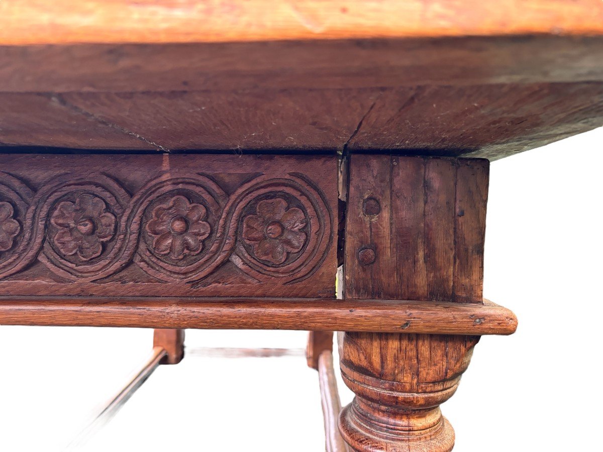 Large 18th Century English Oak Table.-photo-3