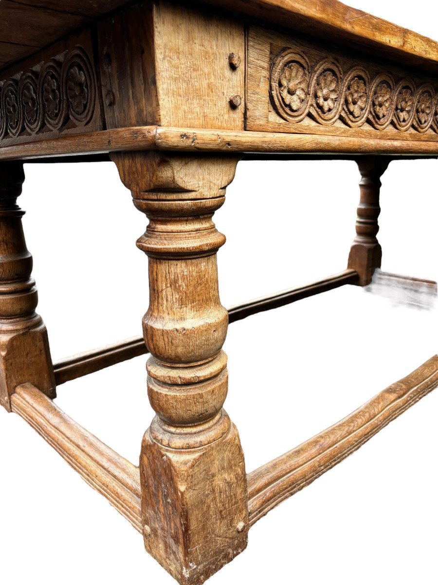 Large 18th Century English Oak Table.-photo-4