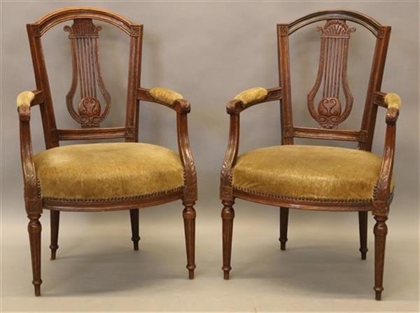 Pair Of 18thc. Louis XVI Armchairs.-photo-4